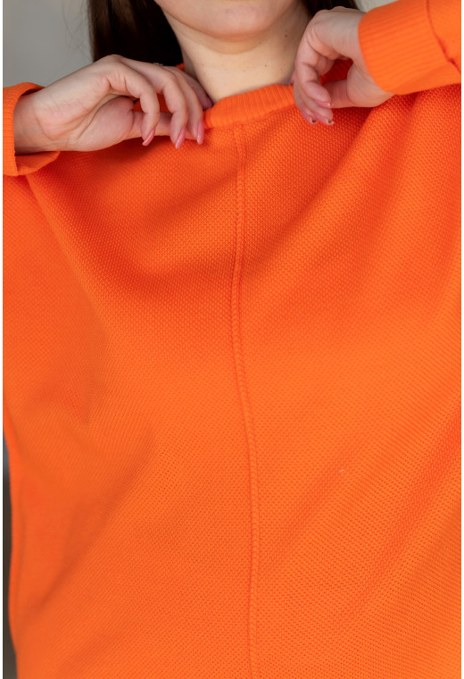 Оранжевый вязаный костюм с туникой — 223527. Maritel. Изображенние 4 Оранжевый вязаный костюм с туникой — 223527. Maritel. Изображенние 4