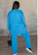 Голубой вязаный костюм с туникой — 151673. Maritel. Изображенние 1 Голубой вязаный костюм с туникой — 151673. Maritel. Изображенние 1