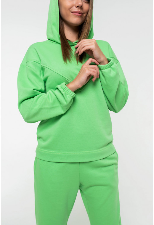 Салатовый спортивный костюм петля с капюшоном — 327973. Maritel. Изображенние 1 Салатовый спортивный костюм петля с капюшоном — 327973. Maritel. Изображенние 1