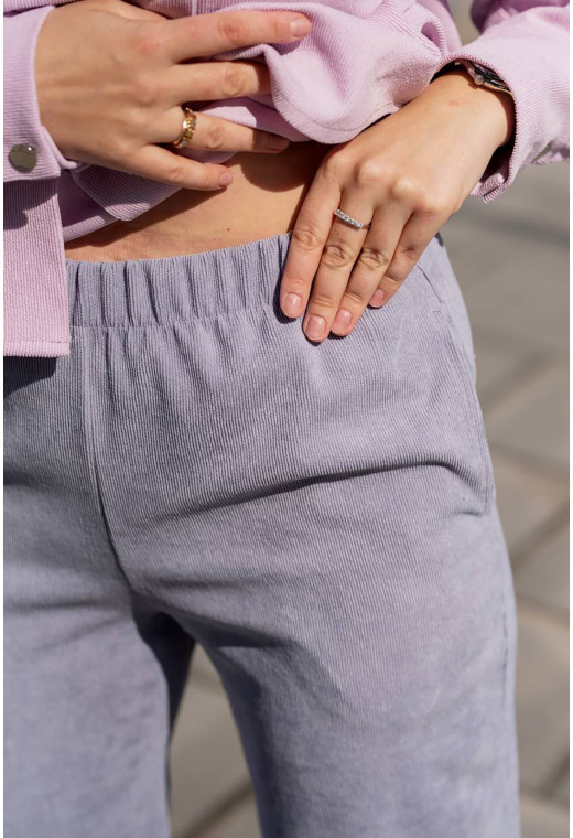 Лавандово-рожевий вельветовий костюм — 608466. Maritel. Зображення 1 Лавандово-рожевий вельветовий костюм — 608466. Maritel. Зображення 1