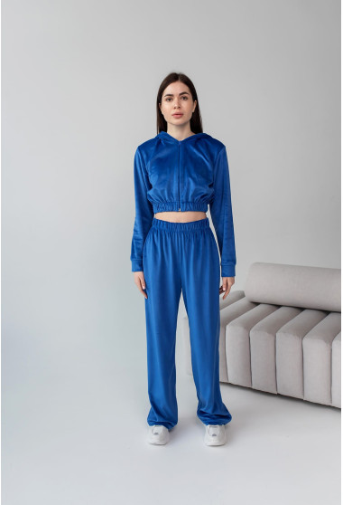 Костюм велюровый на молнии электрик. Maritel. Изображенние 5