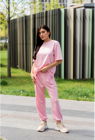 Розовый костюм с футболкой madfornothing. Maritel. Изображенние 4
