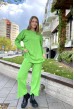 Салатовий костюм з розрізами — 600812. Maritel Салатовий костюм з розрізами — 600812. Maritel
