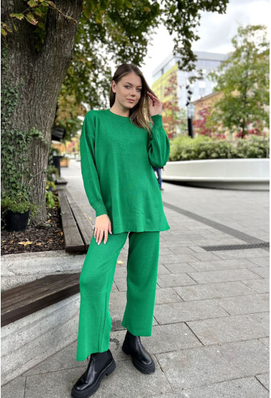 Зелений костюм з розрізами. Maritel. Зображення 8
