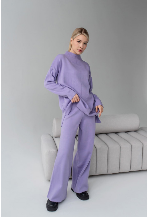 Лавандовый костюм с туникой воротник стойка — 336435. Maritel. Изображенние 2 Лавандовый костюм с туникой воротник стойка — 336435. Maritel. Изображенние 2