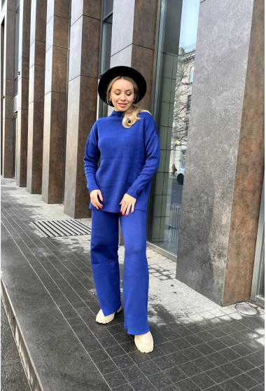 Костюм с туникой воротник стойка электрик. Maritel. Изображенние 6