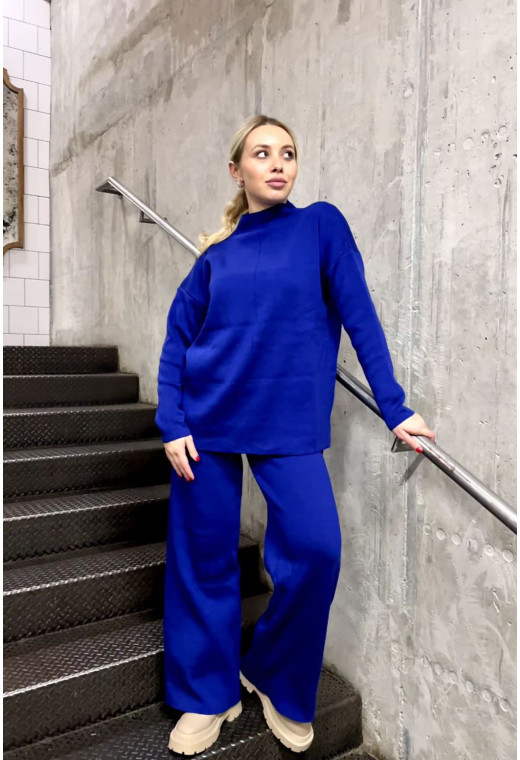 Костюм с туникой воротник стойка электрик — 747802. Maritel. Изображенние 2 Костюм с туникой воротник стойка электрик — 747802. Maritel. Изображенние 2