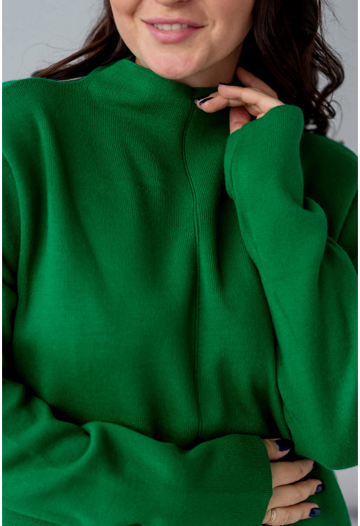 Зеленый костюм с туникой воротник стойка — 147046. Maritel. Изображенние 2 Зеленый костюм с туникой воротник стойка — 147046. Maritel. Изображенние 2