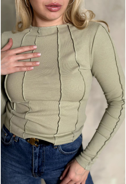 Оливковий лонгслів з відстрочкою —  360663. Maritel. Зображення 1 Оливковий лонгслів з відстрочкою —  360663. Maritel. Зображення 1