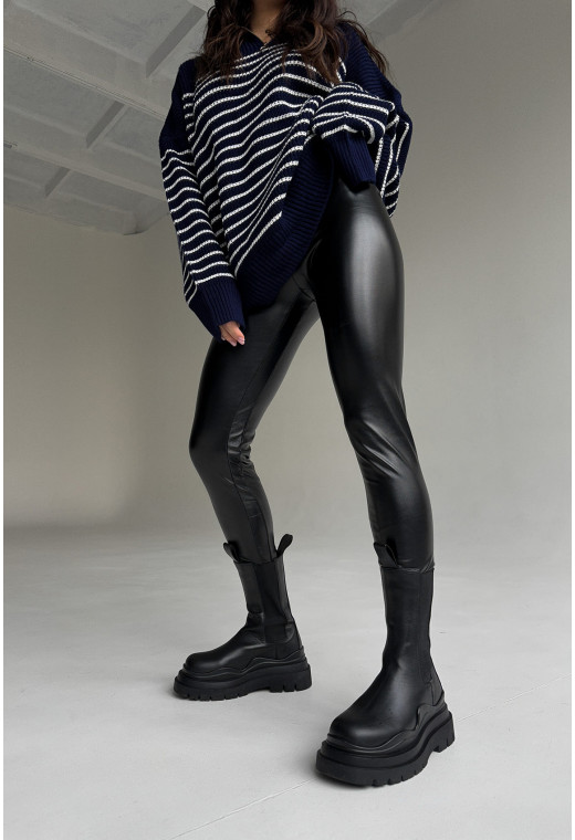 Чорні лосини з еко-шкіри — 519727. Maritel. Зображення 1 Чорні лосини з еко-шкіри — 519727. Maritel. Зображення 1