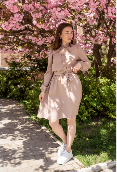 Бежева сукня кохання  в дрібний горошок. Maritel. Зображення 11