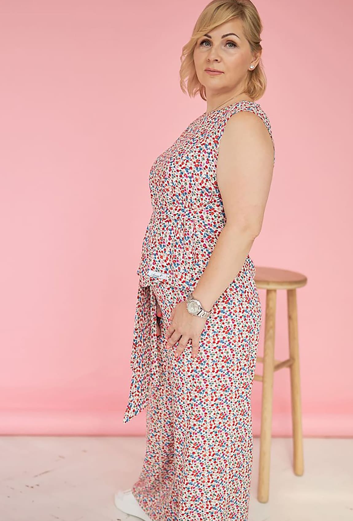 Білий костюм мілена у квітку —  981964. Maritel. Зображення 1