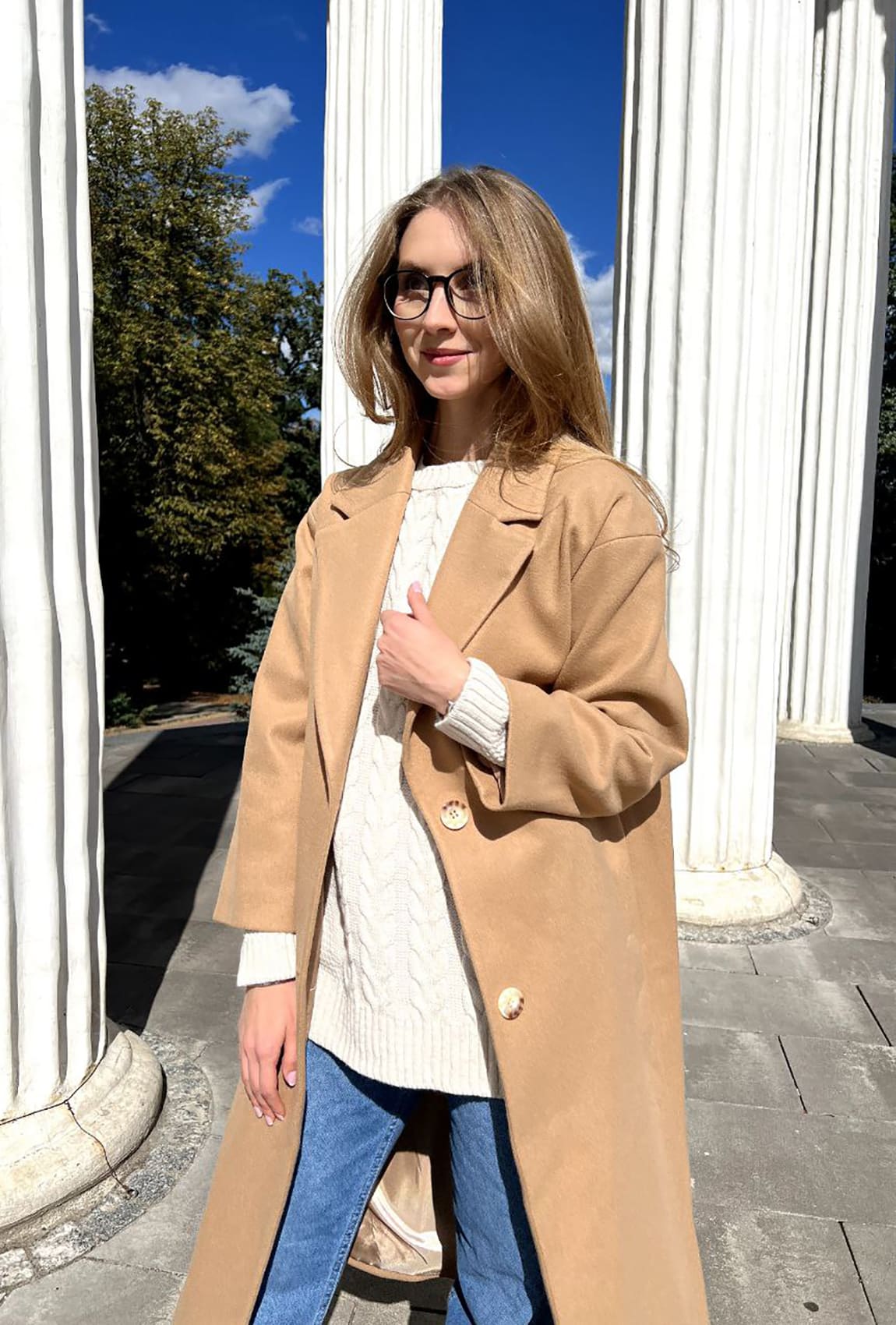 Кашемірове пальто візон —  101287. Maritel. Зображення 1