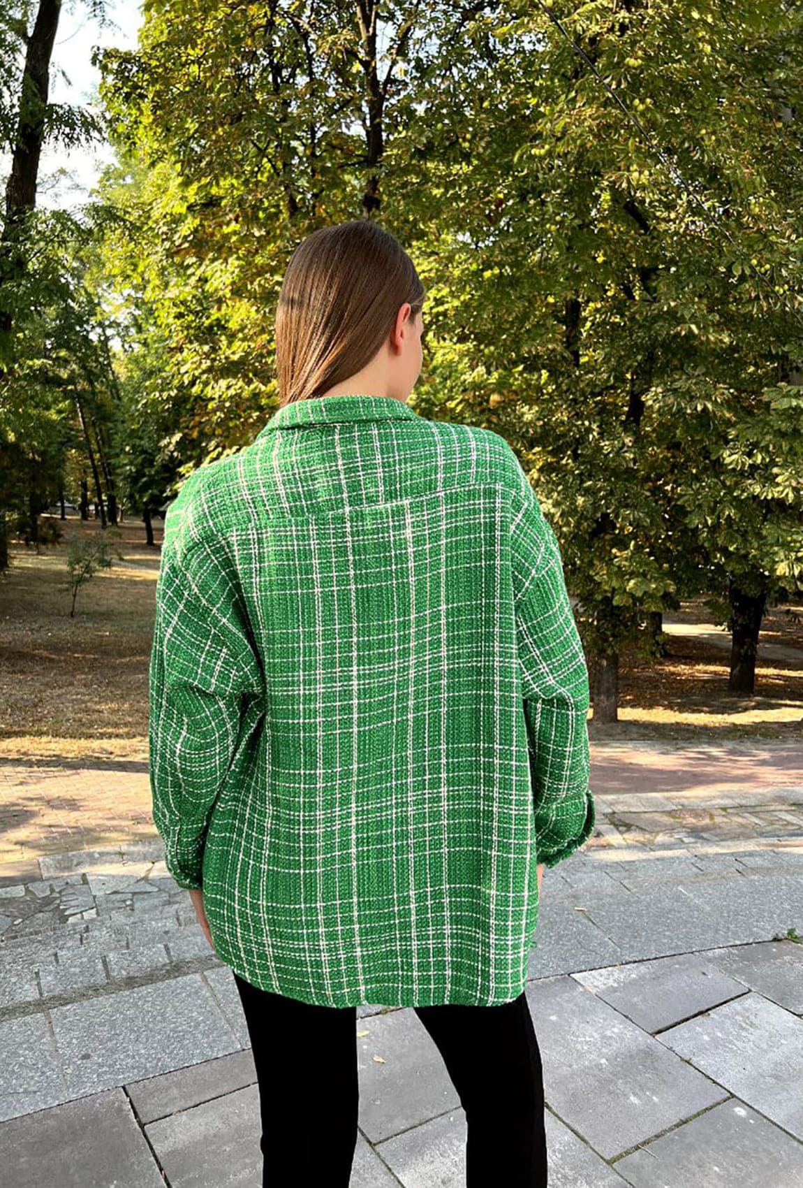 Зеленая рубашка твид —  787843. Maritel. Изображенние 1