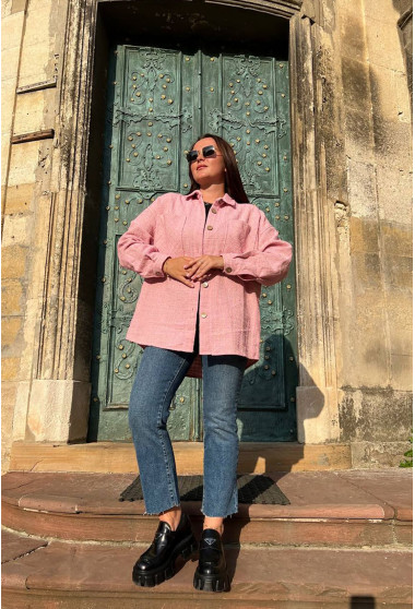 Рожева сорочка твід. Maritel. Зображення 11