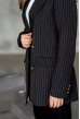 Черный пиджак в полоску — 582265. Maritel. Изображенние 2 Черный пиджак в полоску — 582265. Maritel. Изображенние 2