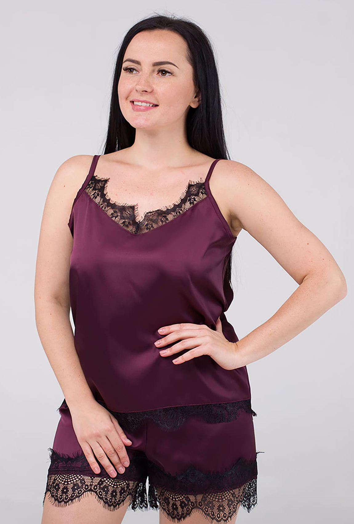 Марсалова классическая пижама с шортами — 530691. Maritel Марсалова классическая пижама с шортами — 530691. Maritel