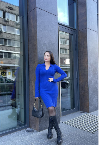 Синя сукня поло рубчик. Maritel. Зображення 7