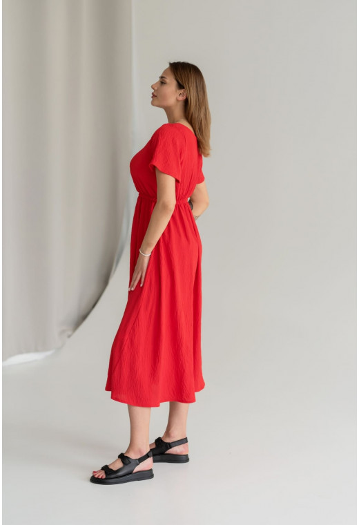 Красное платье жатка — 103374. Maritel. Изображенние 1 Красное платье жатка — 103374. Maritel. Изображенние 1