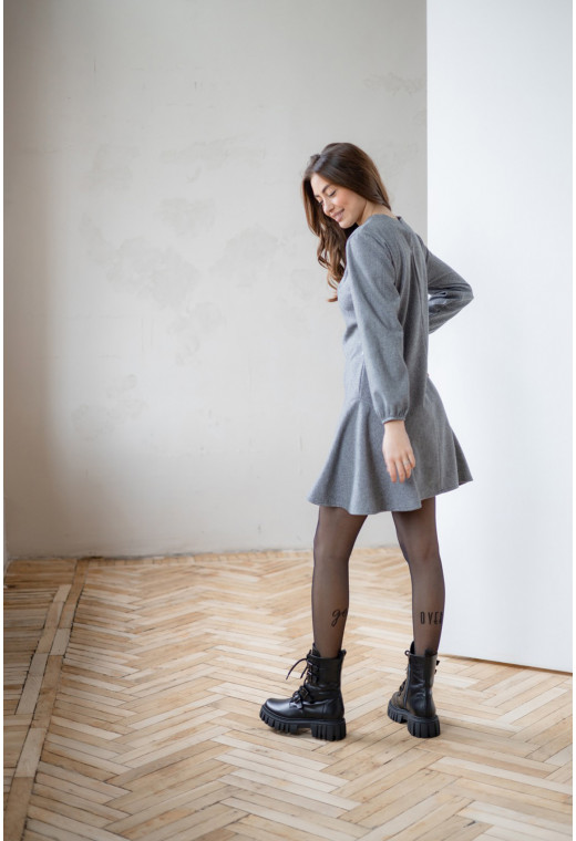 Серое платье с подрезом — 625530. Maritel. Изображенние 1 Серое платье с подрезом — 625530. Maritel. Изображенние 1