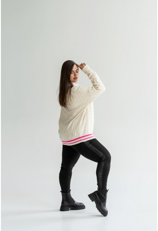 Молочний пуловер — 532185. Maritel. Зображення 2 Молочний пуловер — 532185. Maritel. Зображення 2