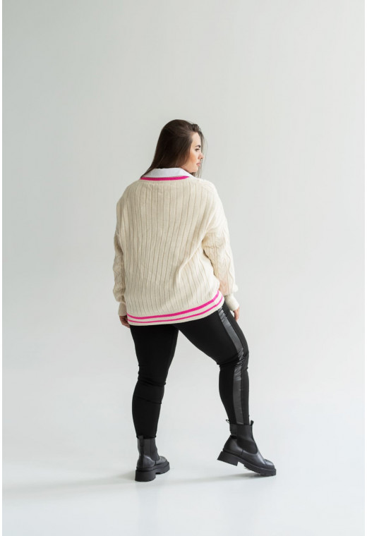 Молочний пуловер — 532185. Maritel. Зображення 1 Молочний пуловер — 532185. Maritel. Зображення 1