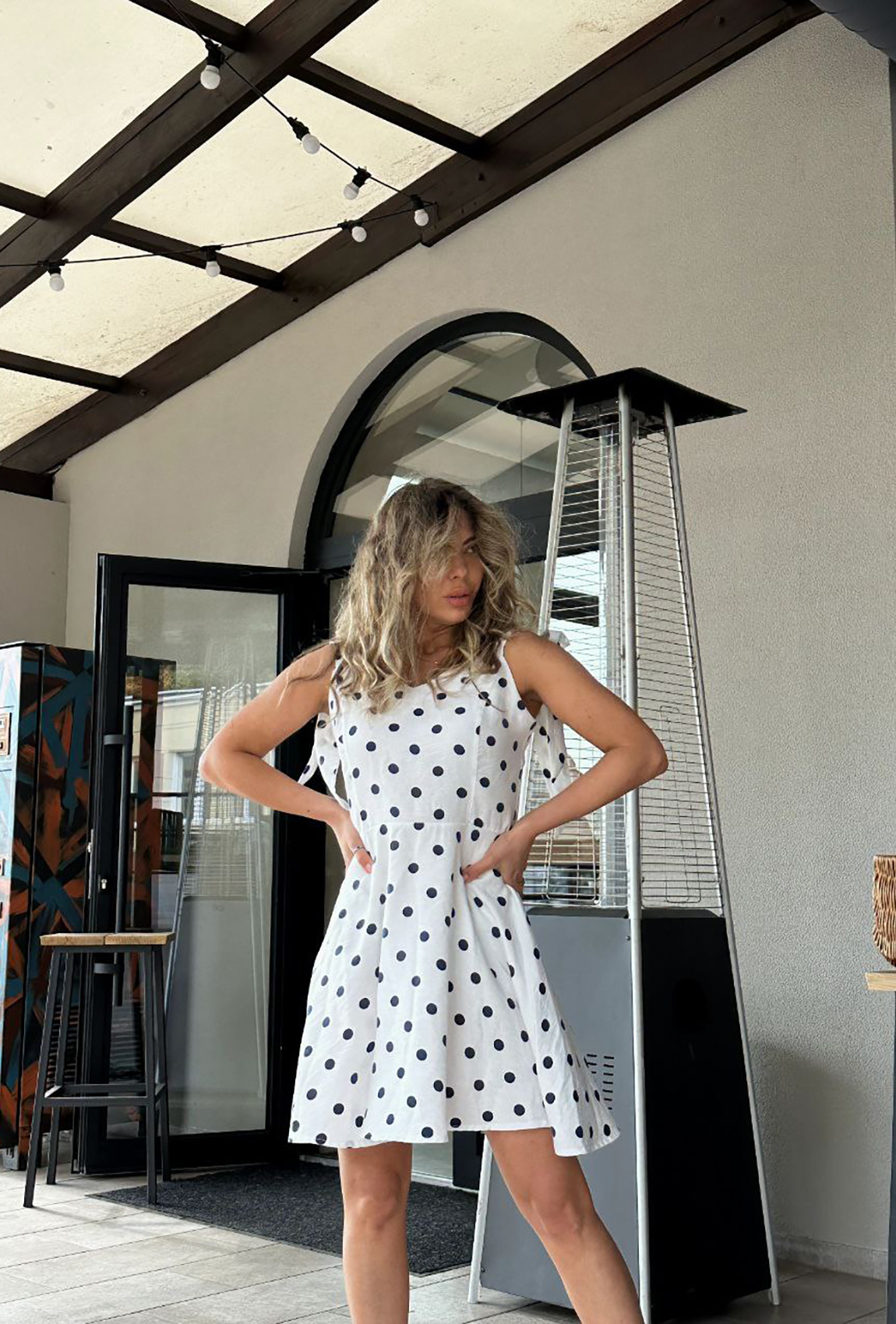 Белый сарафан в горох —  858317. Maritel. Изображенние 6 Белый сарафан в горох —  858317. Maritel. Изображенние 6