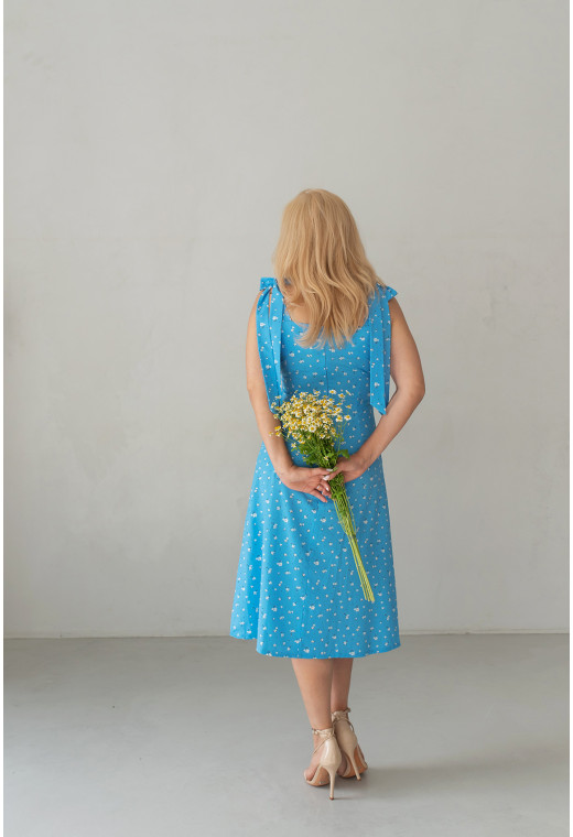 Блакитний cарафан на зав'язках — 914808. Maritel. Зображення 1 Блакитний cарафан на зав'язках — 914808. Maritel. Зображення 1