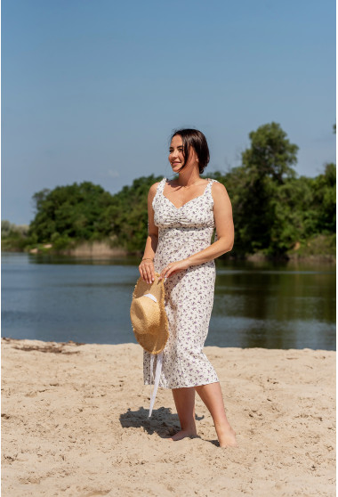  Белый сарафан на завязках. Maritel. Изображенние 11