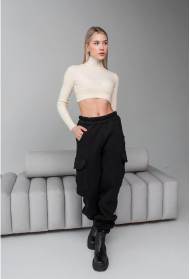 Чорні штани карго . Maritel. Зображення 2
