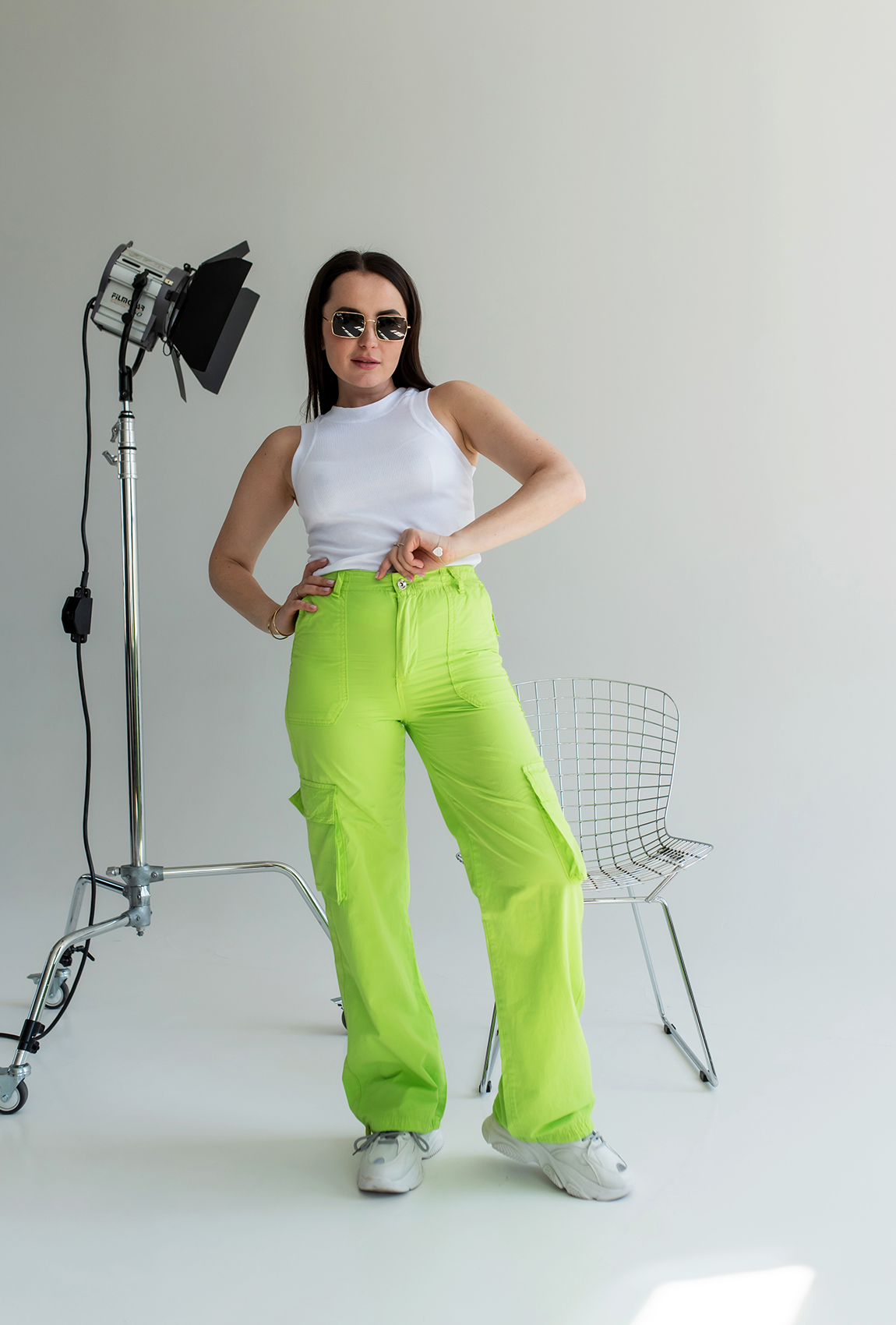 Салатові штани карго літні —  726321. Maritel. Зображення 1