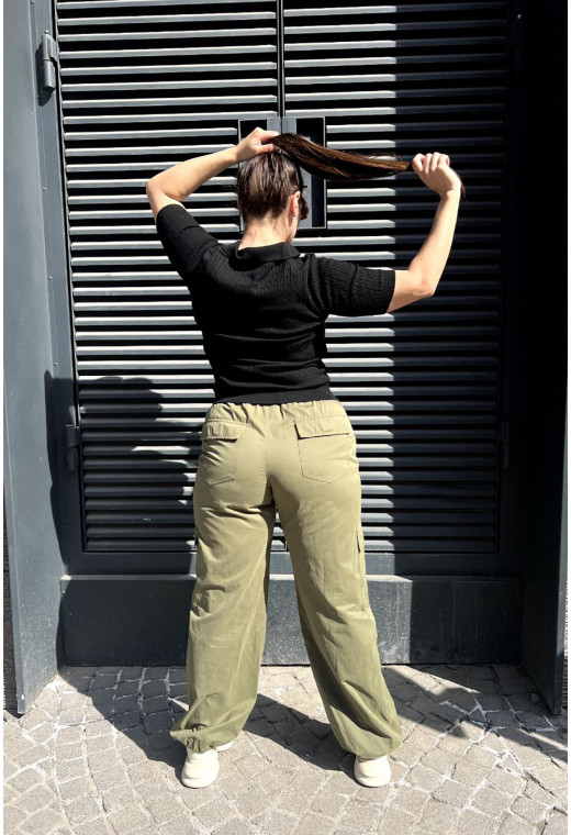 Штани карго з фіксаторами хакі — 584503. Maritel. Зображення 6 Штани карго з фіксаторами хакі — 584503. Maritel. Зображення 6