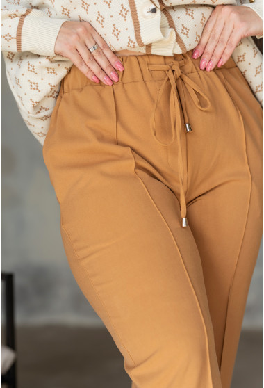 Брюки на кулиске горчица. Maritel. Изображенние 4 Брюки на кулиске горчица. Maritel. Изображенние 4