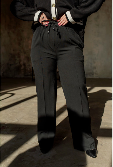 Черные брюки на кулиске. Maritel. Изображенние 5 Черные брюки на кулиске. Maritel. Изображенние 5