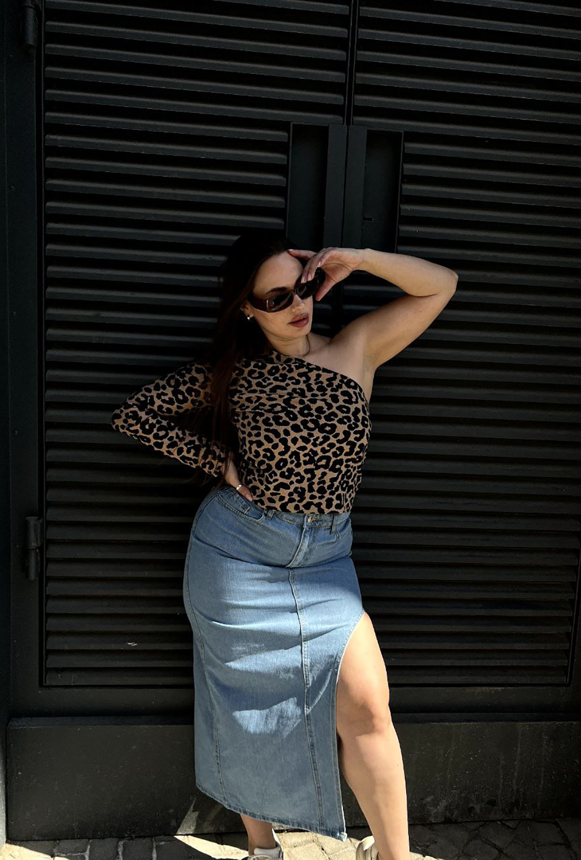 Блакитна спідниця з вирізом — 743270. Maritel. Зображення 5 Блакитна спідниця з вирізом — 743270. Maritel. Зображення 5