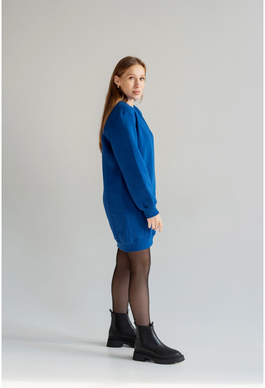 Платье футер электрик — 192499. Maritel. Изображенние 2 Платье футер электрик — 192499. Maritel. Изображенние 2