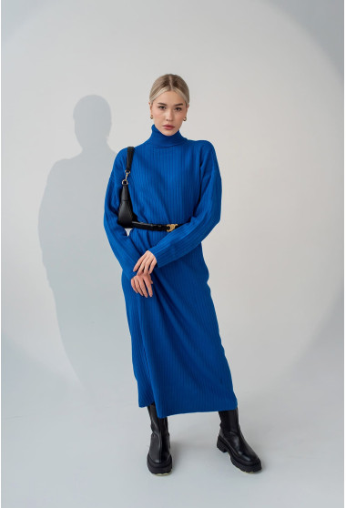 Синя сукня під горло. Maritel. Зображення 9