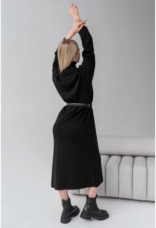 Черное платье под горло — 577550. Maritel. Изображенние 1 Черное платье под горло — 577550. Maritel. Изображенние 1