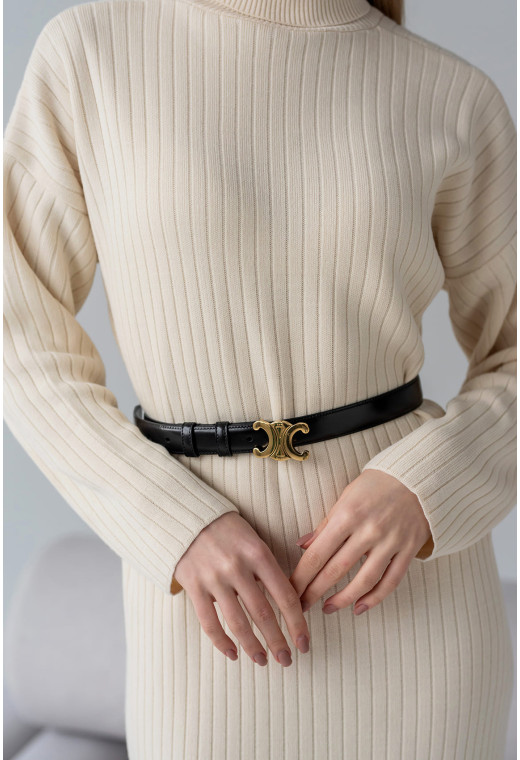 Молочное платье под горло — 845013. Maritel. Изображенние 2 Молочное платье под горло — 845013. Maritel. Изображенние 2