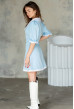Голубое платье костюмка с воротником — 910357. Maritel. Изображенние 5 Голубое платье костюмка с воротником — 910357. Maritel. Изображенние 5