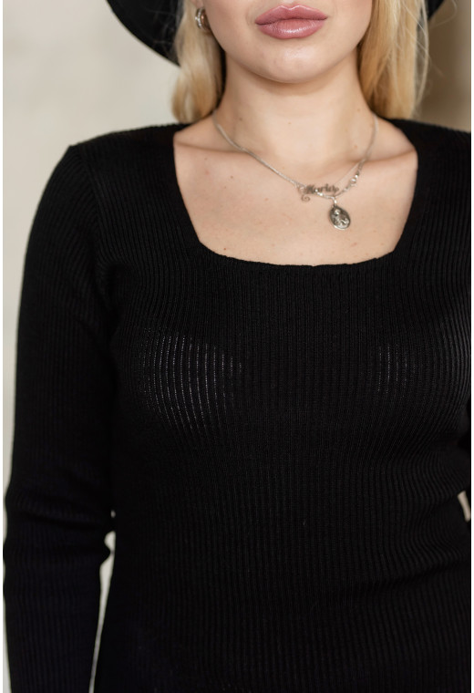 Чорна сукня з квадратним вирізом — 620092. Maritel. Зображення 1 Чорна сукня з квадратним вирізом — 620092. Maritel. Зображення 1