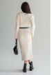 Платье миди в рубчике молочного цвета — 456044. Maritel. Изображенние 2 Платье миди в рубчике молочного цвета — 456044. Maritel. Изображенние 2