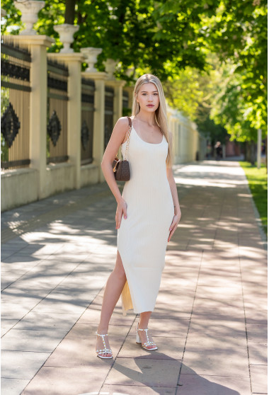 Белое платье на бретелях. Maritel. Изображенние 4