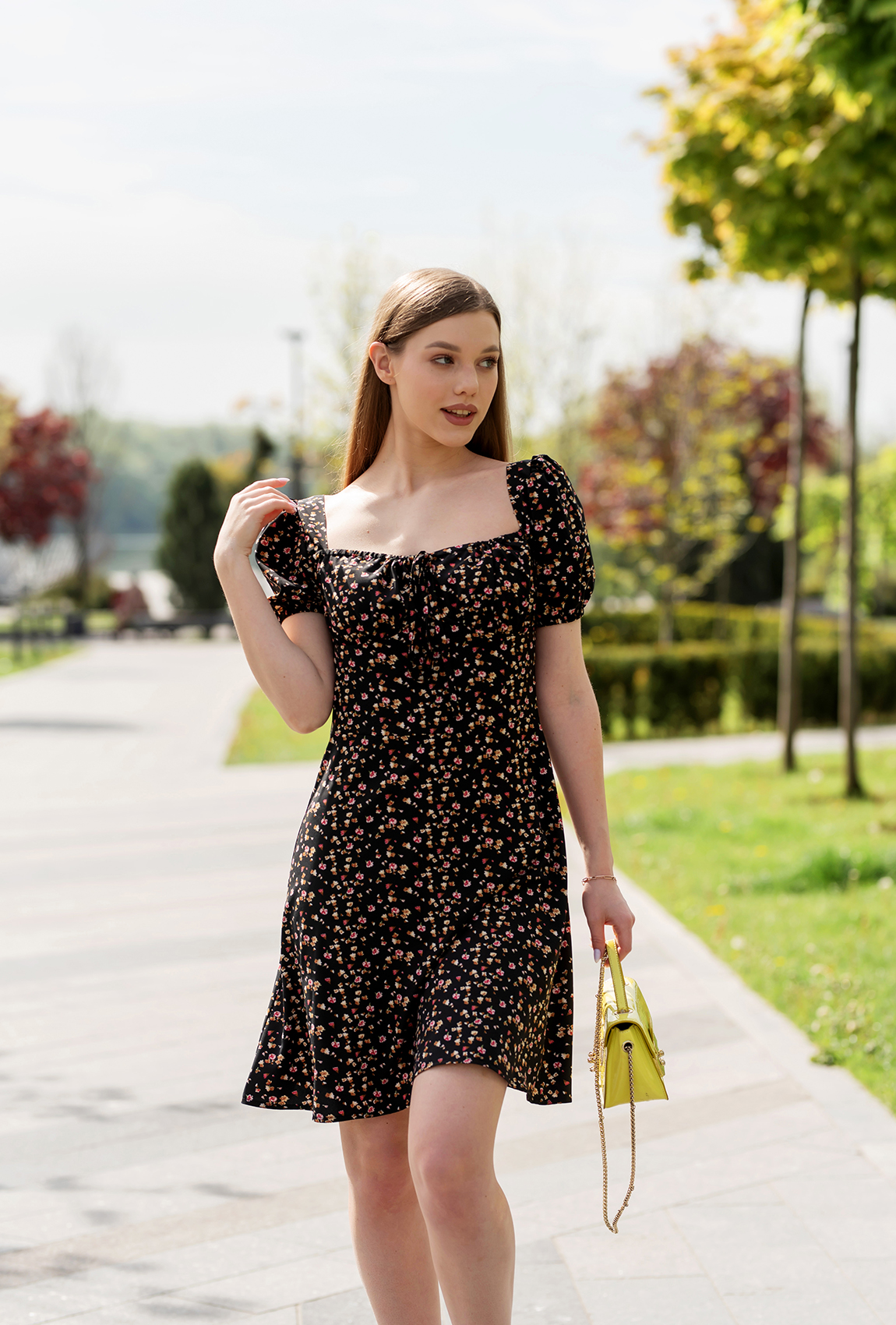 Черное платье на завязках —  779930. Maritel