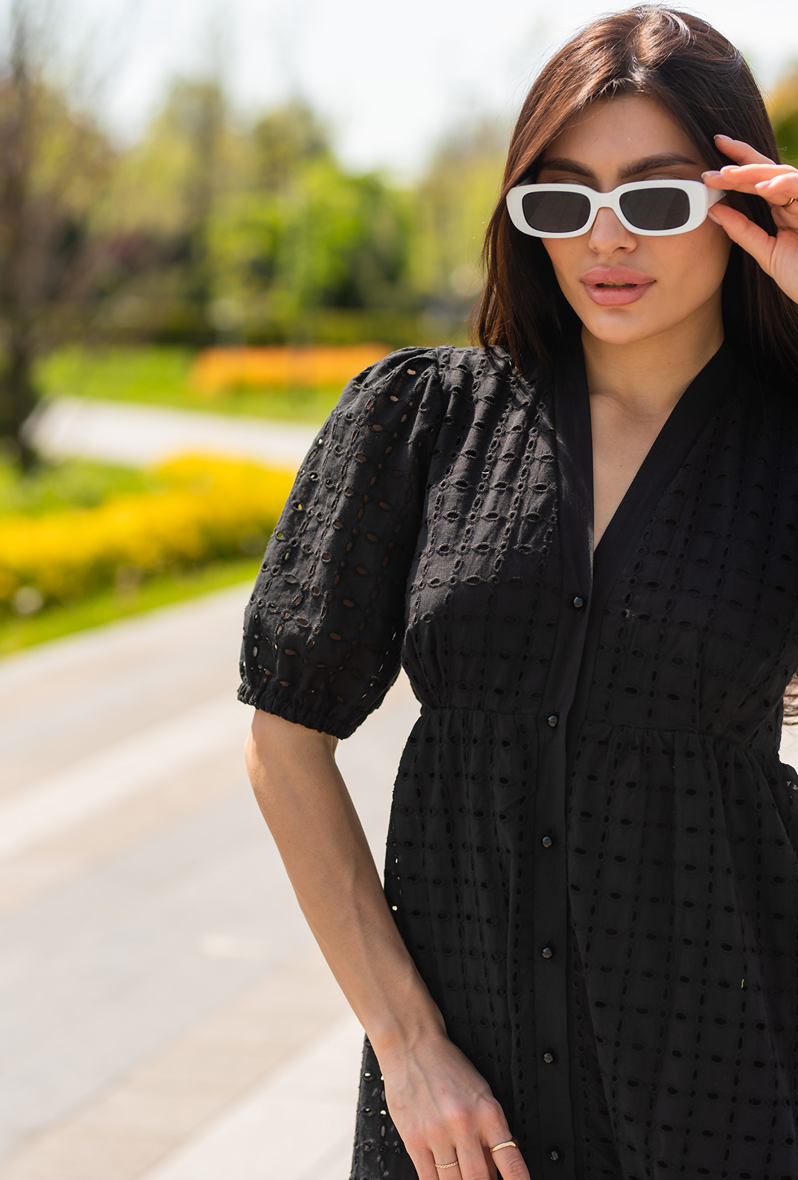 Чорна сукня прошва довга —  707069. Maritel. Зображення 2