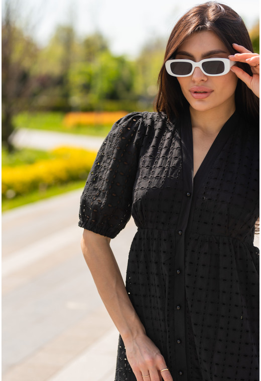 Черное длинное платье прошва. Maritel. Изображенние 2 Черное длинное платье прошва. Maritel. Изображенние 2