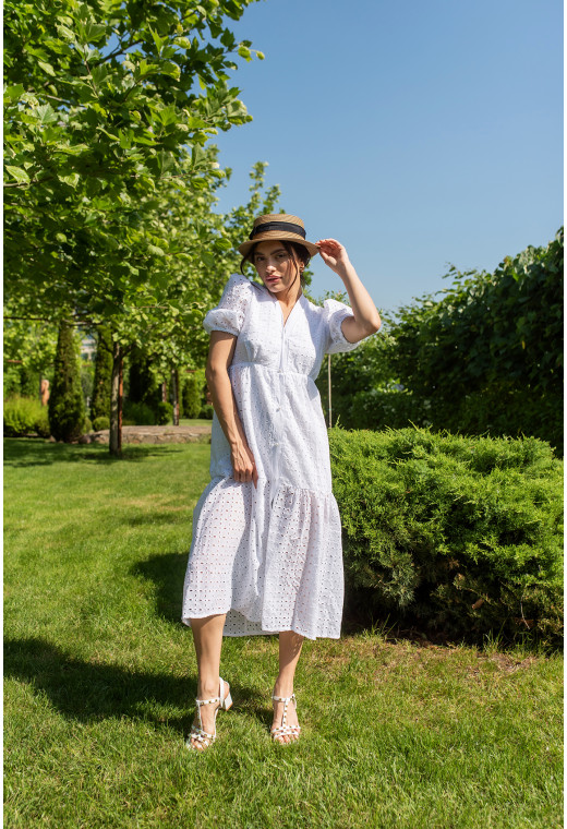 Біла сукня прошва довга —  413240. Maritel. Зображення 1 Біла сукня прошва довга —  413240. Maritel. Зображення 1