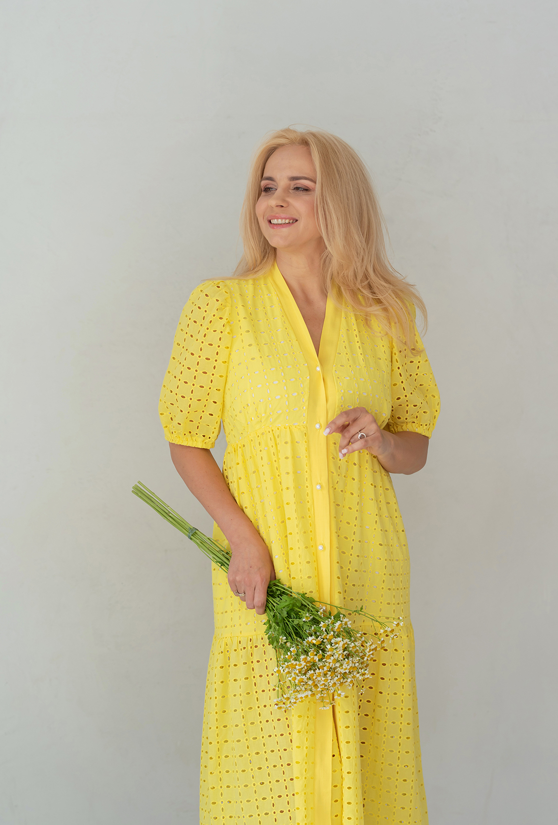 Жовта сукня прошва довга —  669641. Maritel. Зображення 1