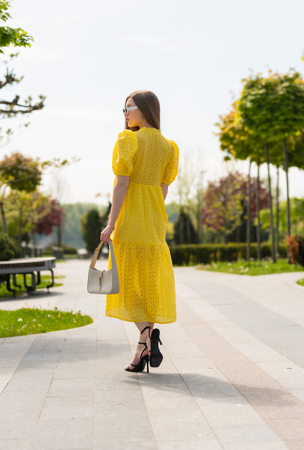 Жовта сукня прошва довга —  669641. Maritel. Зображення 4