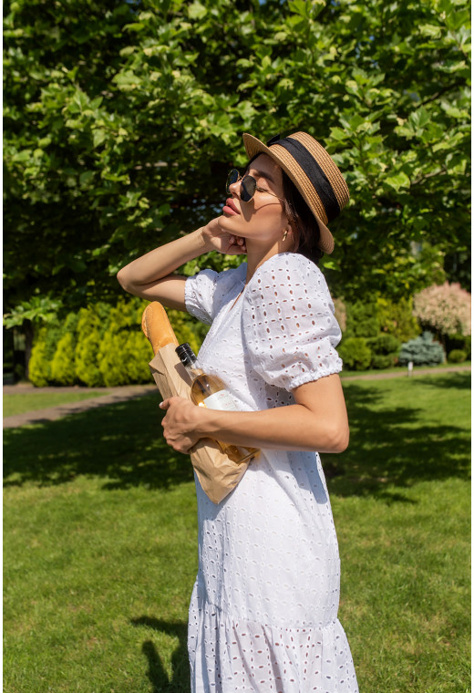 Біла сукня прошва довга —  413240. Maritel. Зображення 3 Біла сукня прошва довга —  413240. Maritel. Зображення 3